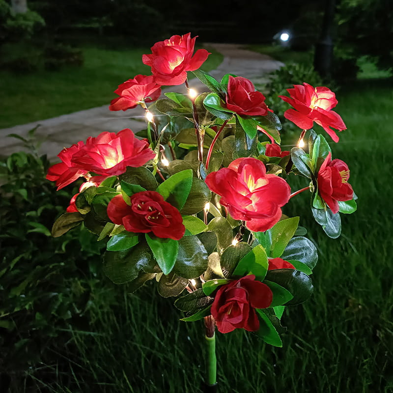 💐Simulation Azalea Flower Ground Stake Solar Light💐💡